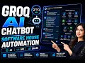 Build a Groq AI Chatbot for Your Software House AI Automation API Integration