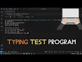 Create a Typing Speed Test Program in Java Terminal based Tutorial beginner project