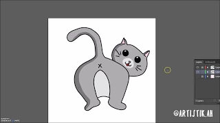 Drawing a Cat s Butt Adobe Illustrator