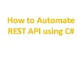 RestSharp REST API testing using C RestSharp and Json NET