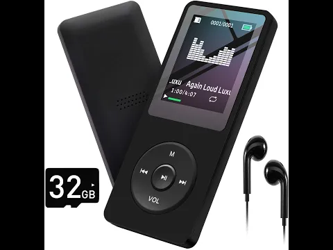 Download MP3 MP3 Player with 32GB SD card with a Speaker and FM Radio by arungo