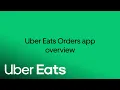 Uber Eats Orders Overview Uber Eats