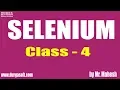 Learn SELENIUM Online Training Class - 4 by Mahesh Sir