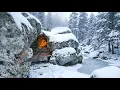 Lagu Bulding a Cave Shelter - CAMPING ALONE IN HEAVY SNOW