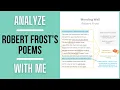 Analyze Robert Frost s Poems With Me Mending Wall