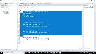 Part7 - JAVA OOPS