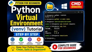 How to Create a Python Virtual Environment venv Using CMD Windows