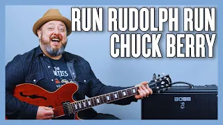 chuck berry run rudolph run guitar lesson tutorial