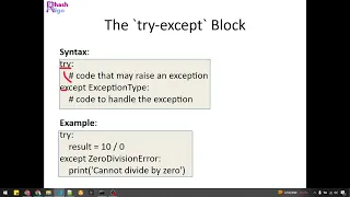 9 Python Error Handling Control Flow