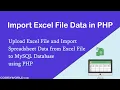 Import Excel File Data into MySQL Database using PHP