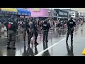 Police in tactical gear clear Ocean Boulevard in Hampton New Hampshire after fights break out