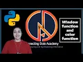 Python turtle Tutorial 3 Windows basics Changing turtle color