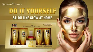 DIY Shahnaz Husain Gold Skin Radiance Timeless Youth Facial Kit Salon like Results at Home