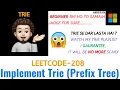 Implement Trie Prefix Tree Microsoft Leetcode - 208