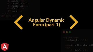 8 Angular Dynamic Form using Reactive Forms - Part 1