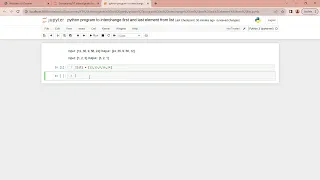 python program to interchange first and last element from list
