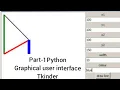 Part-1 Python Tkinder GUI Graphical User Interface