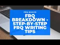 AP Human Geography FRQ Breakdown - Step-by-step FRQ Writing Tips