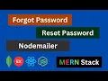 Forgot Password and Reset Password in MERN Stack MERN Stack Authentication Tutorial