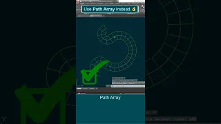 Autocad Array Path