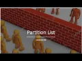 Partition List Leetcode 86 Live Coding session