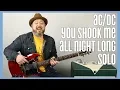 Download Lagu AC/DC - You Shook Me All Night Long Solo - Guitar Lesson