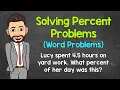 Percent Word Problems Solving Percent Problems Using the Percent Equation