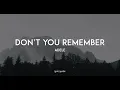 Download Lagu DON'T YOU REMEMBER - ADELE (LYRICS) 🎵