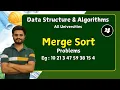 Merge sort part 4 Data structures Algorithms All universities