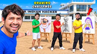 Drawing Compitition With Team…🎨 | Best Art Wins 😍