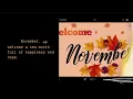 Hello November Inspirational Quotes Images Calendar Digital