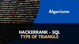 Solving Hacker Rank problem SQL - Type of Triangle