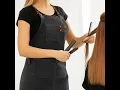 Chef Aprons for Men Women with Large Pockets Cotton Canvas Cross Back Adjustable Work Apron Size