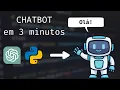 Como Criar um ChatBot com Python e ChatGPT em 3 Minutos