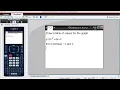 Making a table of values on a ti-nspire