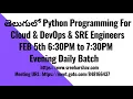 Python Programming For Cloud DevOps Site Reliability Engineers