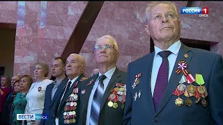 В Концертном зале Омской филармонии состоялись торжественное собрание и концерт, посвященные 77 годовщине Великой Победы