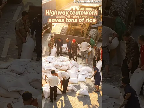 Highway teamwork saves tons of rice