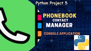 PhoneBook Contact Manager Python Projects for Beginners