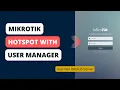 mikrotik hotspot with radius mikrotik user manager configuration