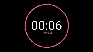 6 Second Countdown Timer iPhone Timer Style