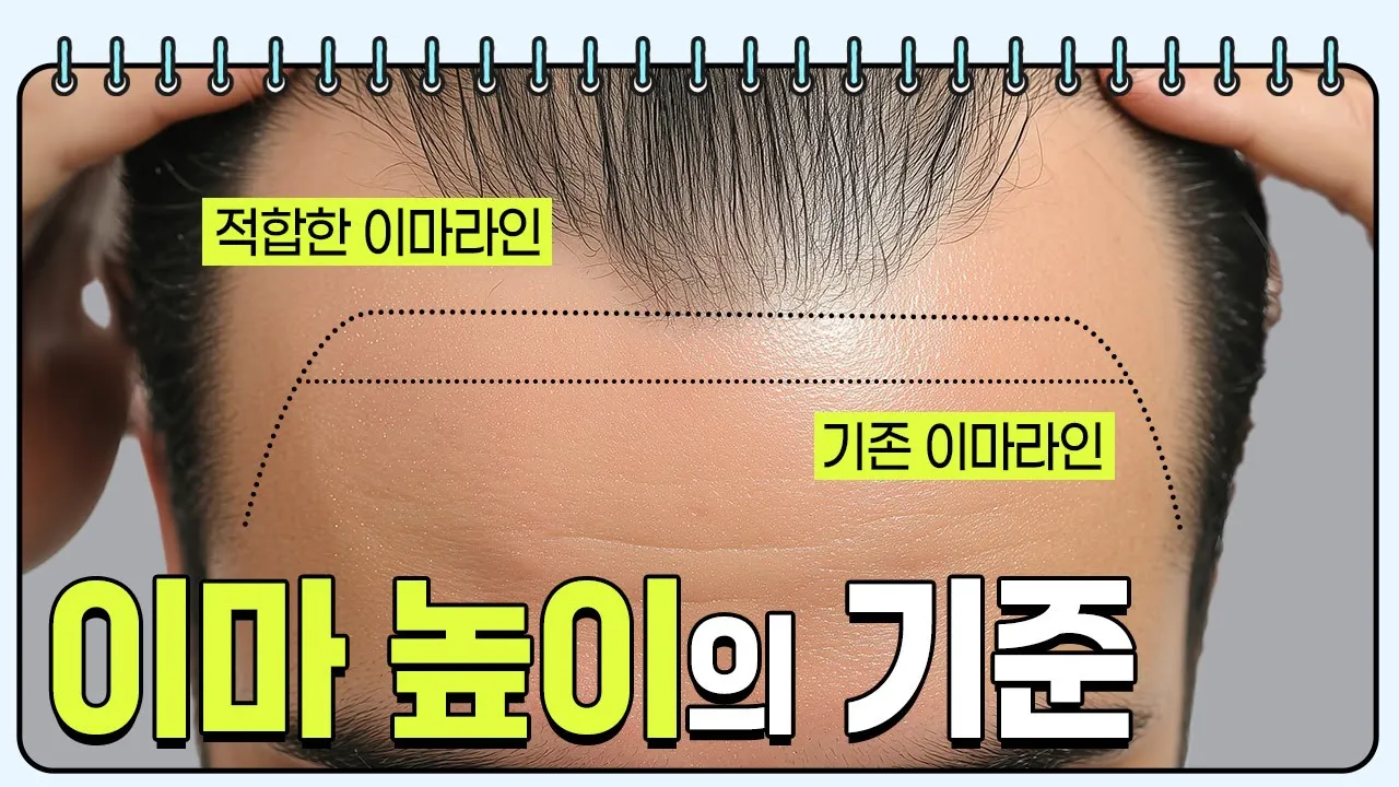 다나학개론📚모발 이식할 때 이마 높이를 정하는 기준은?ㅣ다나성형외과(DANA)ㅣ모발이식ㅣ헤어라인교정ㅣ두피문신ㅣ탈모치료