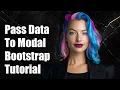 Pass data attribute to modal bootstrap