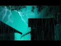 3 HOURS Heavy Thunderstorm Ambience for Relaxation | Rain on Tin Roof Deep Meditation