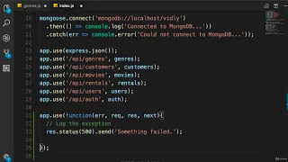 Node js - Express Error Middleware By Mosh Hamedani