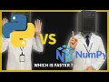 NumPy vs Python Lists - Who s Faster Speed Test with 10 Million Elements