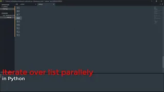 How to iterate through two lists in parallel