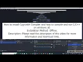 How to install Cygwin 2022 and how to compile and run on windows 10