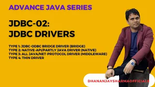 JDBC-02 JDBC Drivers Advanced Java Tutorial in Hindi