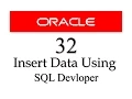 SQL tutorial 32 How To Insert Data into a Table Using SQL Developer